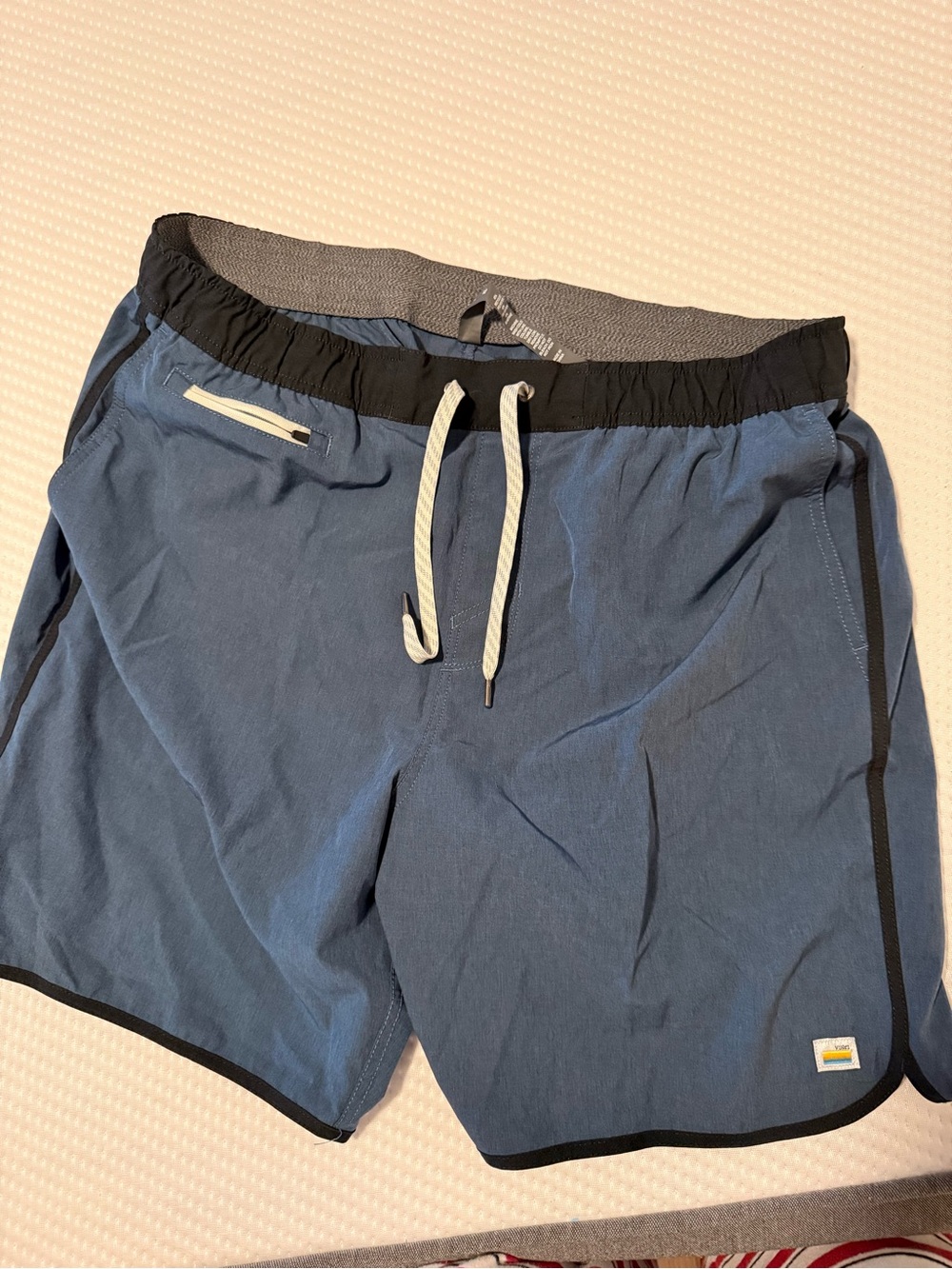 Vuori Men's Blue Athletic Drawstring Shorts